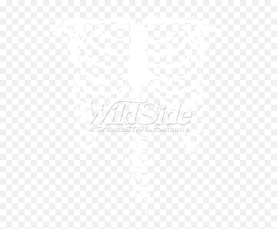 Ribcage Front White Ink The Wild Side - White Rib Png,Rib Cage Png