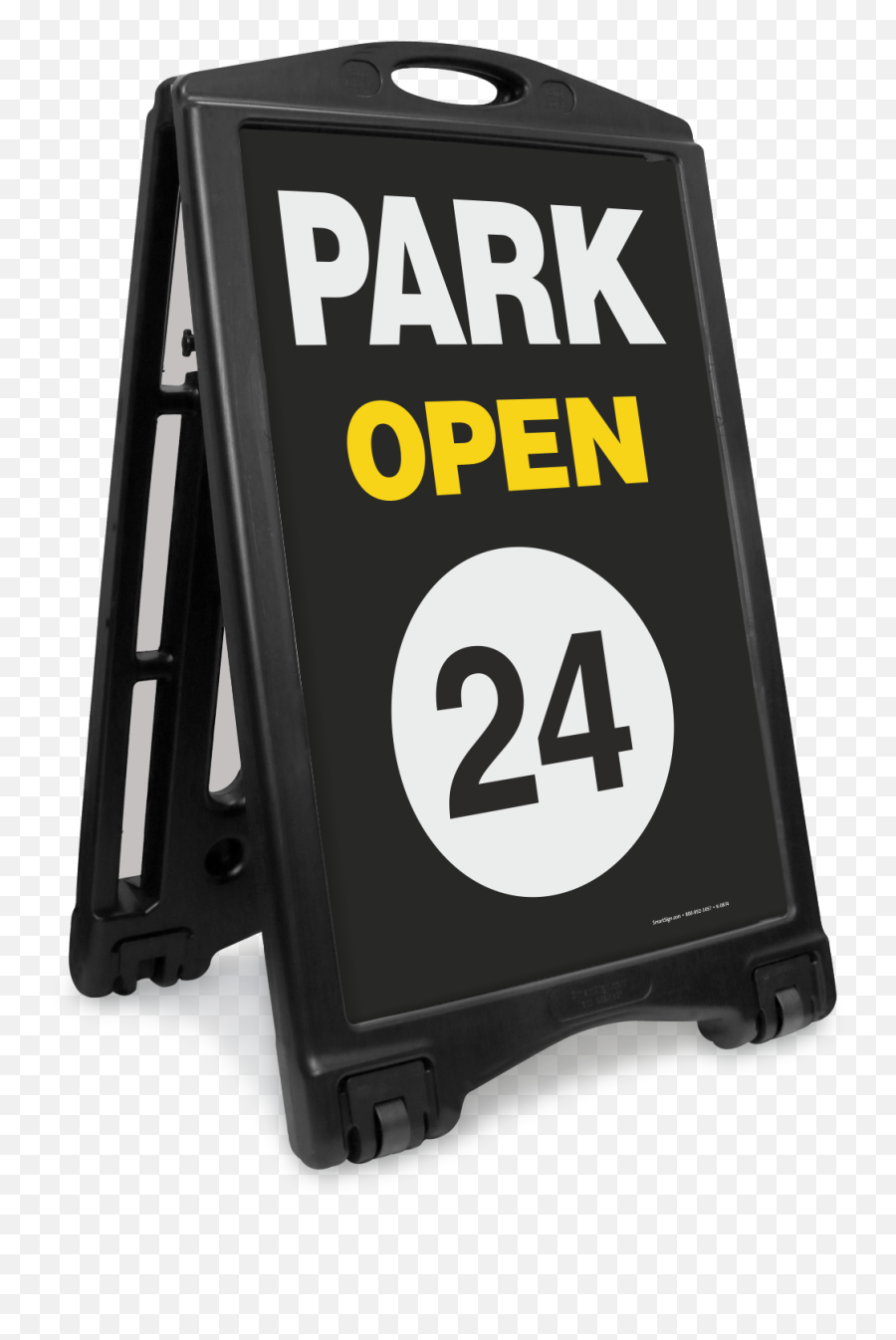 Park Open 24 Portable A - Frame Sidewalk Sign Sku Kroll1079 Geng 24 Png,Open Sign Png
