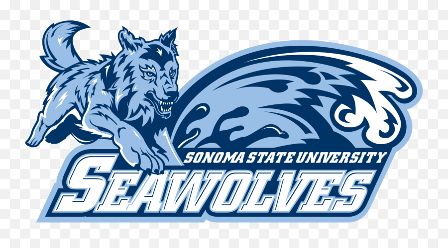Sonoma State Seawolves - Wikipedia Seawolf Sonoma State University Png,Wolf Mascot Logo