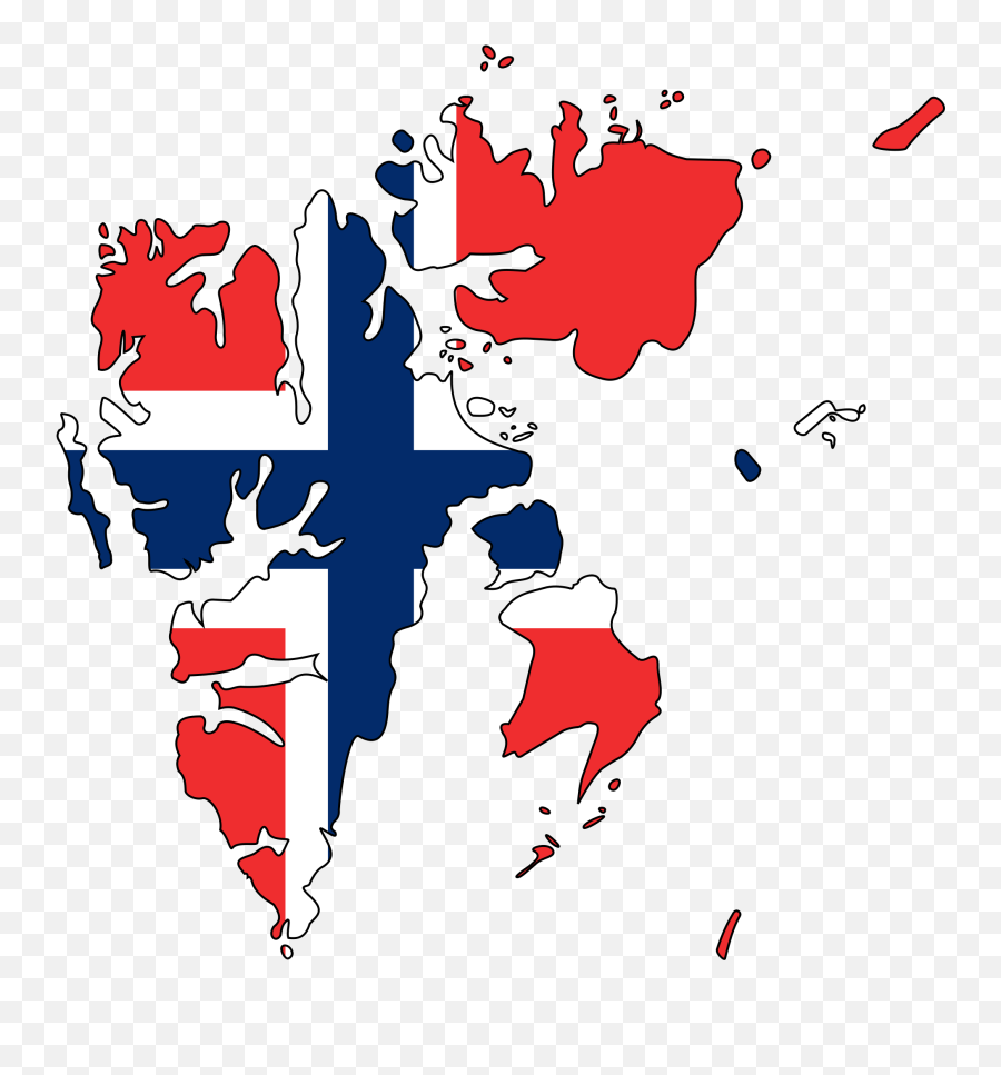 Svalbard Flag Map U2022 Mapsofnet - Svalbard Map Flag Map Png,Map Png