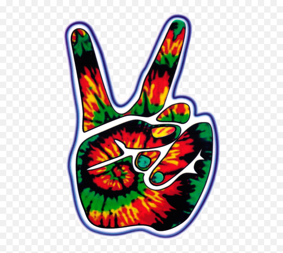 Tie Dye Peace Hand - Tie Dye Peace Sign Hand Transparent Hand Trippy Peace Sign Png,Peace Hand Sign Png