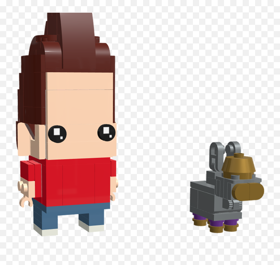 Mecabrickscom Jimmy Neutron Brickheadz - Lego Png,Jimmy Neutron Png