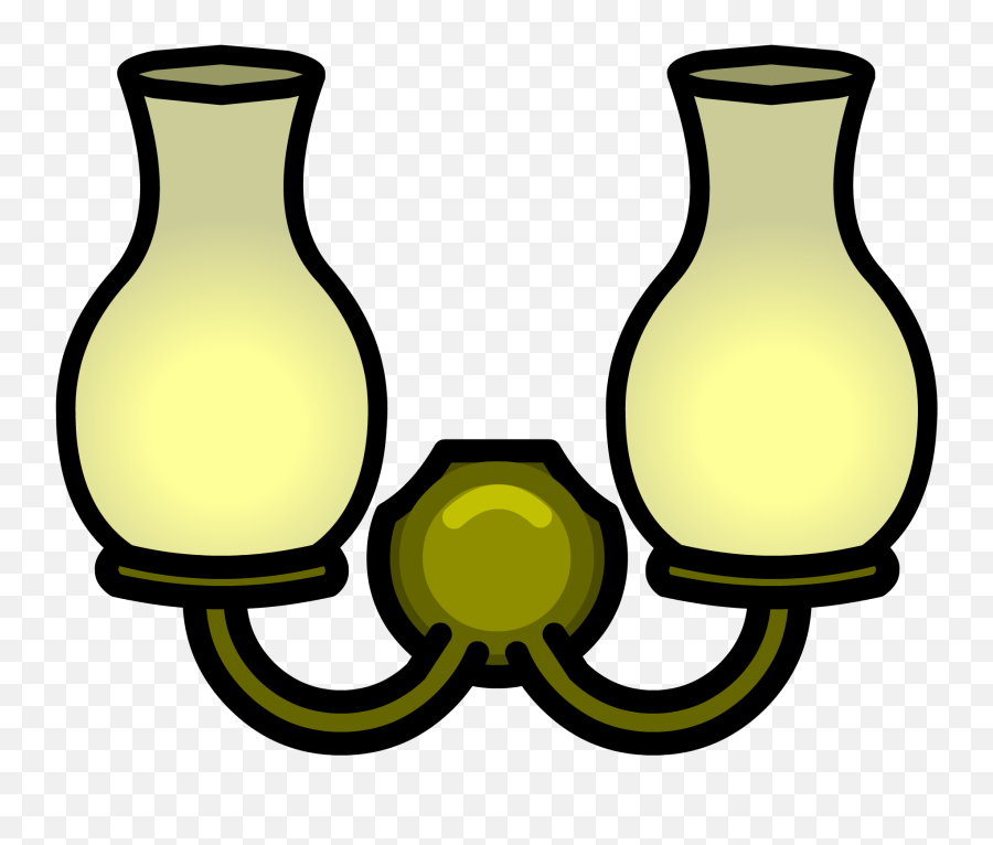 Yellow Light Png - Double Wall Light Wall Lamp Clipart Png Wall Lamp Clipart,Yellow Light Png