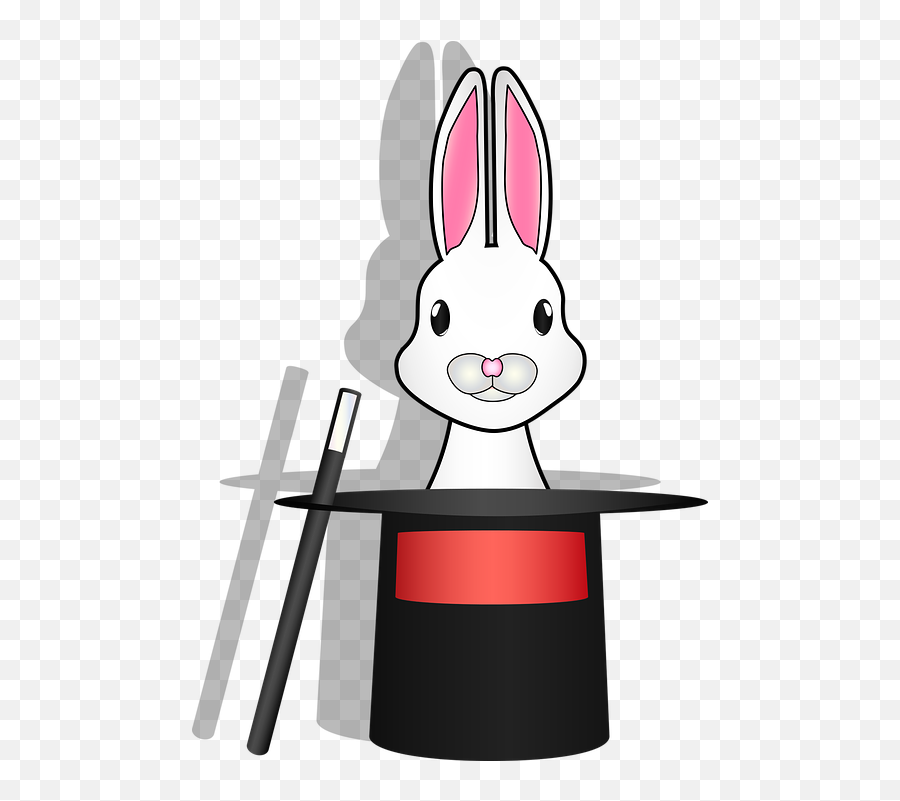 Graphic Bunny In Hat Magic - Free Vector Graphic On Pixabay Magic Rabbit Clipart Png,Magic Hat Png