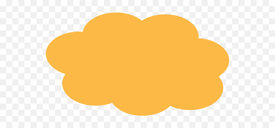 Download Hd Cloud Clip Art - Orange Orange Cloud Clipart Png,Cloud Clipart Transparent