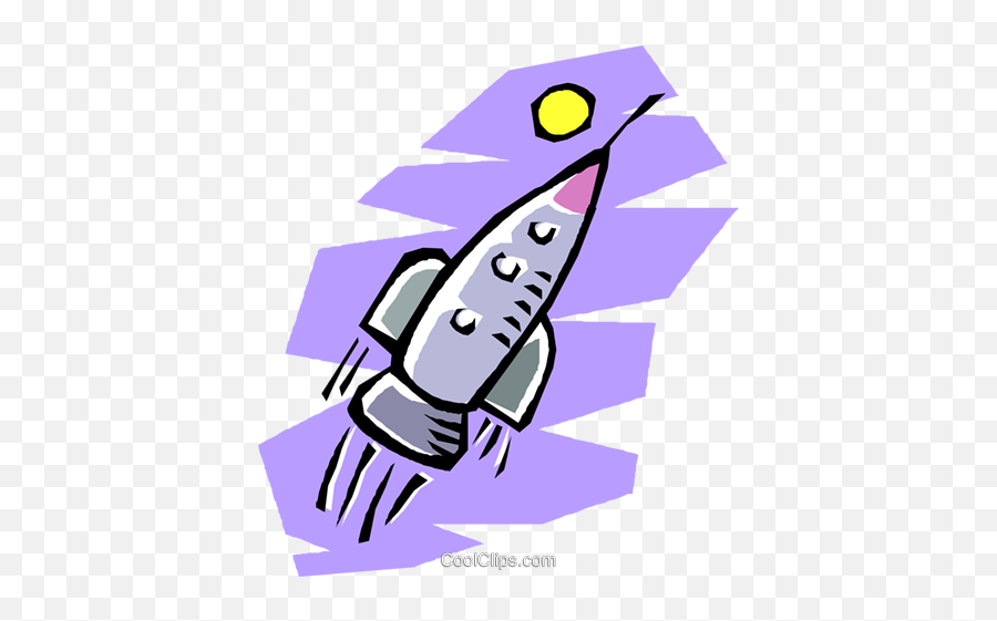 Rocket Ship Flying Through Outer Space Royalty Free Vector - Rocket Png,Rocket Ship Png