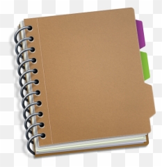 Notebook Png Image Without Background - Brown Clipart