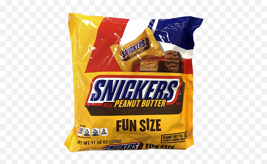 Download Hd Snickers Peanut Butter Fun Size Candy Bars - Snickers Png,Candy Bars Png