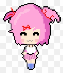 Natsuki Casual - Spreadsheet Pixel Art Emoji png