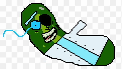 Pickle Clipart Pixel Art - Minecraft Rick png