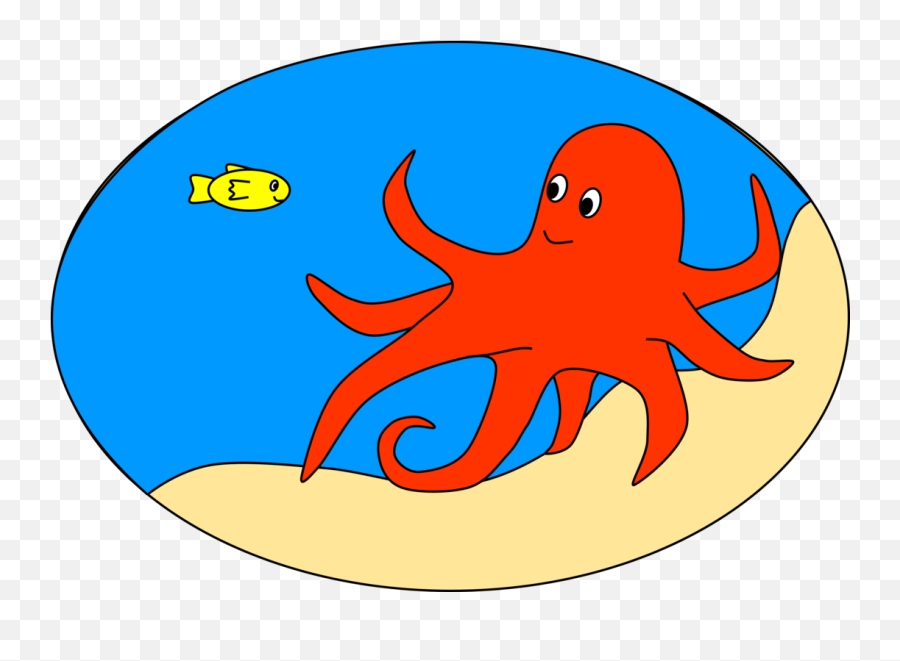 Octopus Sea Ocean Cephalopod Computer Icons - Octopus In Sea Orange Octopus In The Ocean Png,Ocean Clipart Png