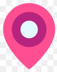 Location Pin Navigation Destination - Google Maps Icoon Roze png