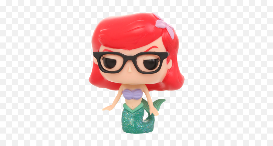 Covetly Funko Pop Disney Ariel Hipster 66 - Ariel Disney Funko Pop Png,Hipster Glasses Icon