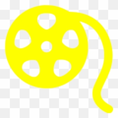 Yellow Film Reel Icon - Free yellow icons Hasmasul Mare png