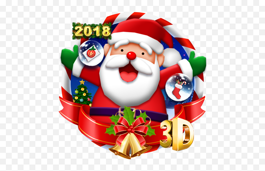 3d Merry Christmas Theme 2014 Download Android Apk Aptoide - Santa Claus Png,Gmail Icon Image Png Christmas