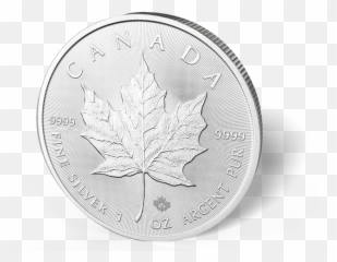 1 Oz Canadian Silver Maple Leaf Coins - 2016 Coin Png,Canada Maple Leaf Png