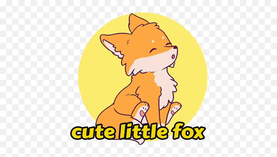 Download Wastickerapp - Cute Little Fox Sticker Pack Free Language Png,Icon Pack Keren