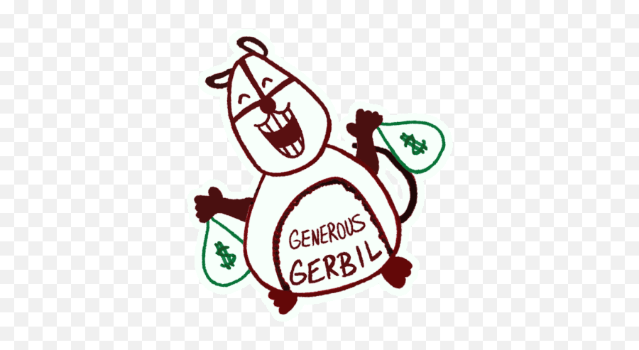 Generous Gerbil Veefriends Sticker - Generous Gerbil Happy Png,Generous Icon