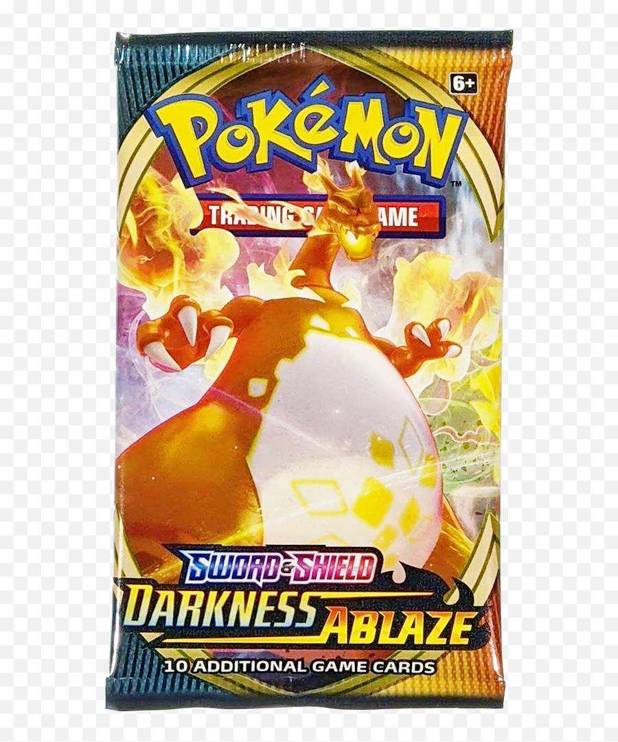 Sword U0026 Shield Darkness Ablaze Charizard Vmax Cover Art Pokemon Trading Card Game Booster Pack 80712 B - Darkness Ablaze Booster Pack Png,Charizard Icon