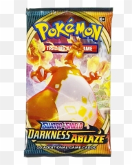 Sword U0026 Shield Darkness Ablaze Charizard Vmax Cover Art Pokemon Trading Card Game Booster Pack 80712 - png