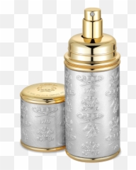 Silver With Gold Trim Deluxe Atomizer - Silver Atomizer Creed Png,Gold Trim Png
