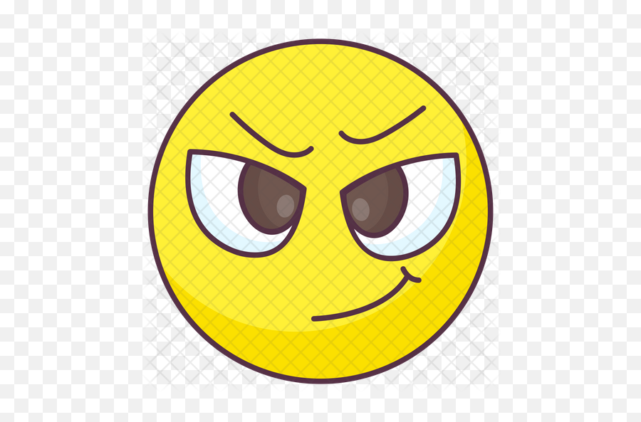 Smirk Emoji Icon Of Colored - Smiley Png,Smirk Emoji Png