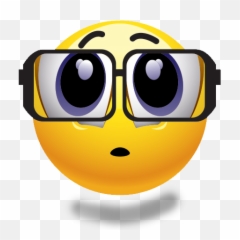 Free Emoji With Transparent Background Download Clip - Nerd Emoji With Glasses Png,Tear Emoji Png