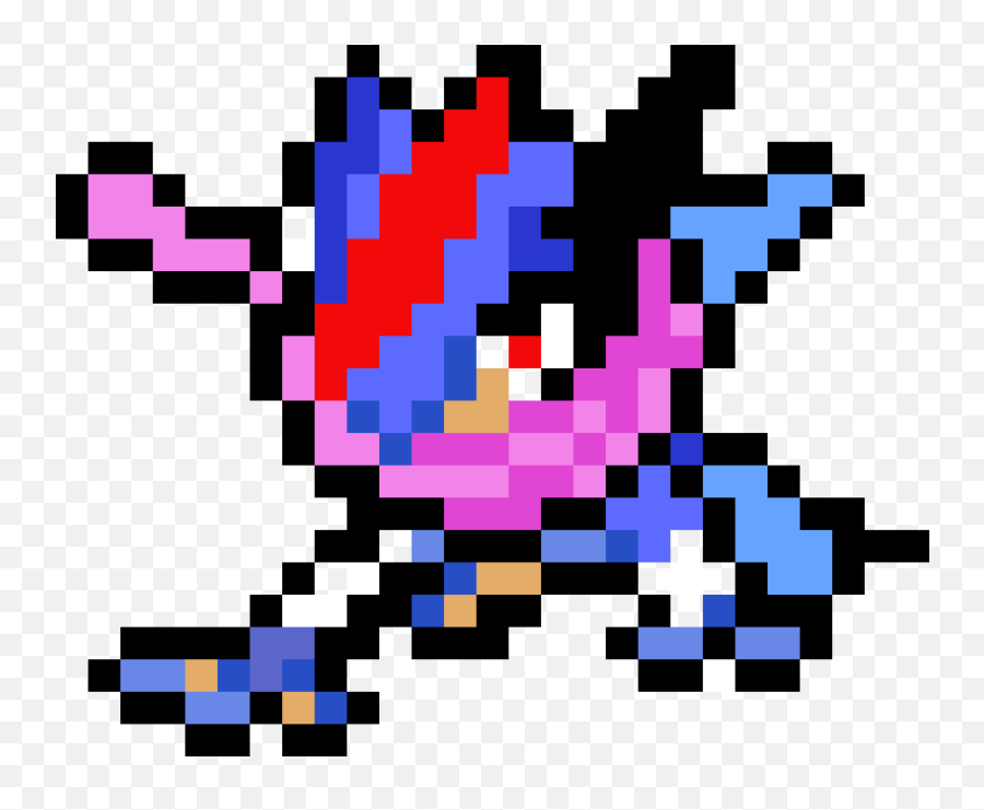 Pixilart - Ash Greninja Pixel Art Png,Greninja Png