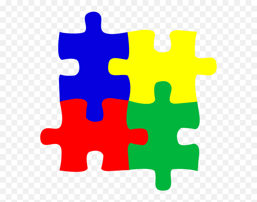 Download Hd Pics Of Cartoon Puzzle Pieces - Autism Puzzle Puzzle Piece Autism Logo Png,Puzzle Pieces Png