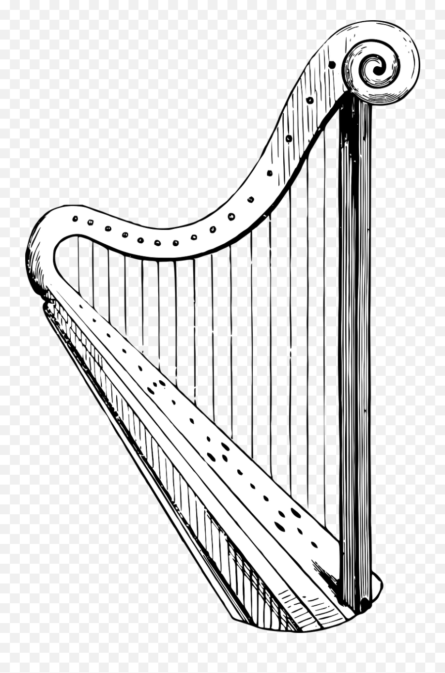 Harp Vintage Music - Free Vector Graphic On Pixabay Arpa Vintage Png,Harp  Png - free transparent png images 
