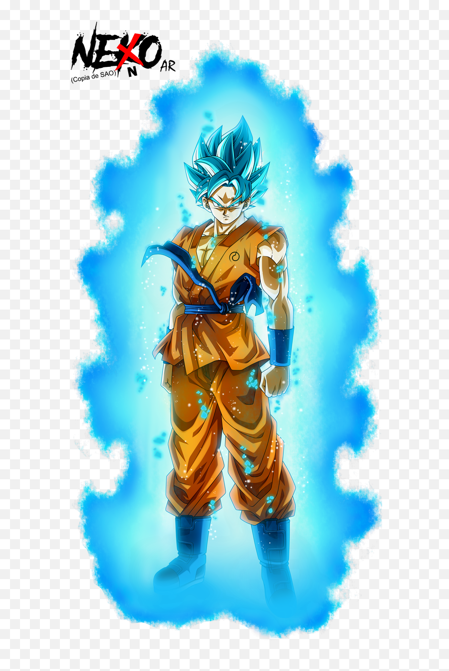 Download Son Goku Super Saiyan God - Blue Goku Ssj God Png,Super Saiyan Aura Png