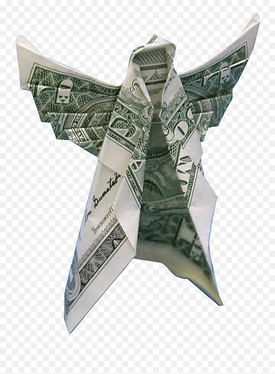 Money Angelpng Americanpresscom - Origami,Angel Png