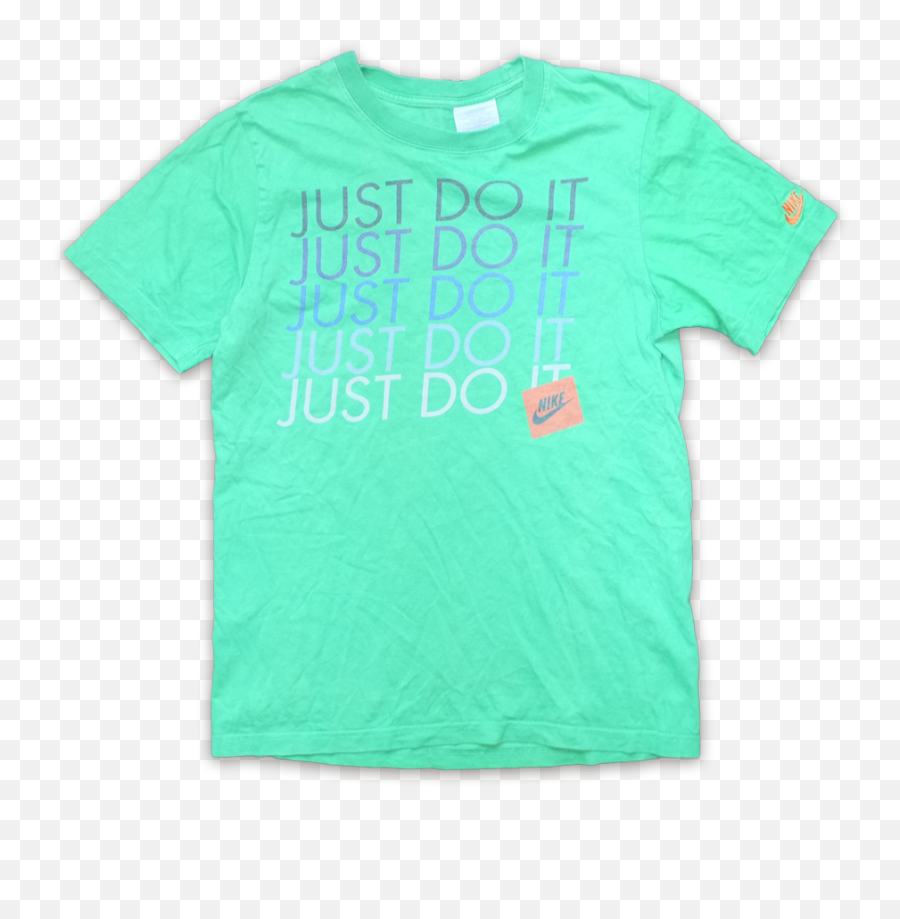 Download Nike Just Do It Print T - Shirt Small Vintage Active Shirt Png,Nike Just Do It Png