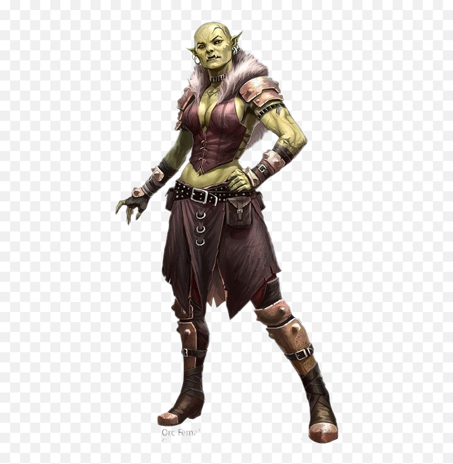 Orc Png - Female Half Orc Barbarian,Orc Png