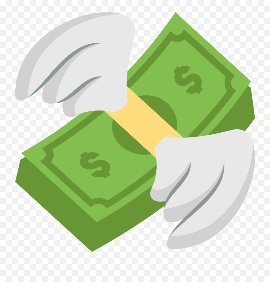 Emoji Flying Money Png Clipart - Money Emoji Png,Rain Emoji Png