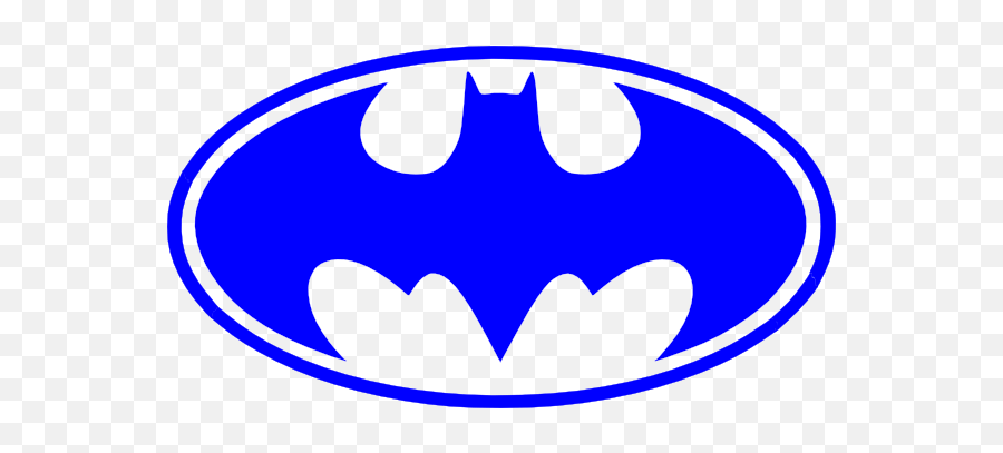 Blue Batman Logo - Simbolo De Batman Para Dibujar Png,Bat Man Logo