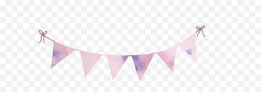 Bunting Banner Ftestickers Flags Freetoedit - Banner Full Triangle Banner Transparent Purple Png,Bunting Png