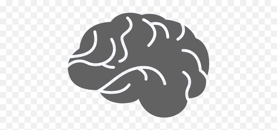 Download Hd Brain - Icon Brain Icon Grey Transparent Png Simple Brain Vector,Brain Icon Png