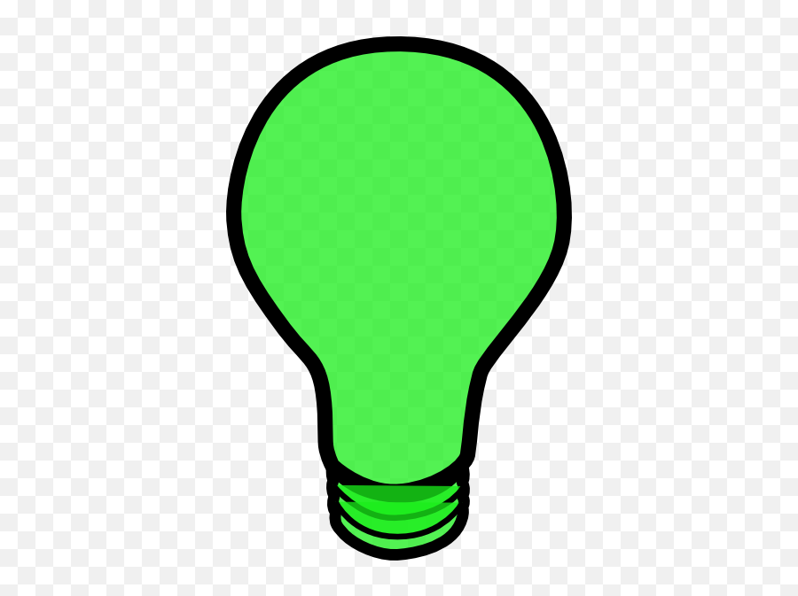 Green Lightbulb Clip Art - Vector Clip Art Green Bulb Clip Art Png,Light Bulb Clip Art Png