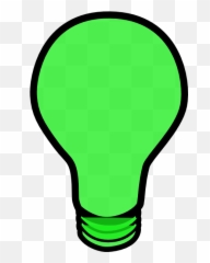 Green Lightbulb Clip Art - vector clip art Bulb png
