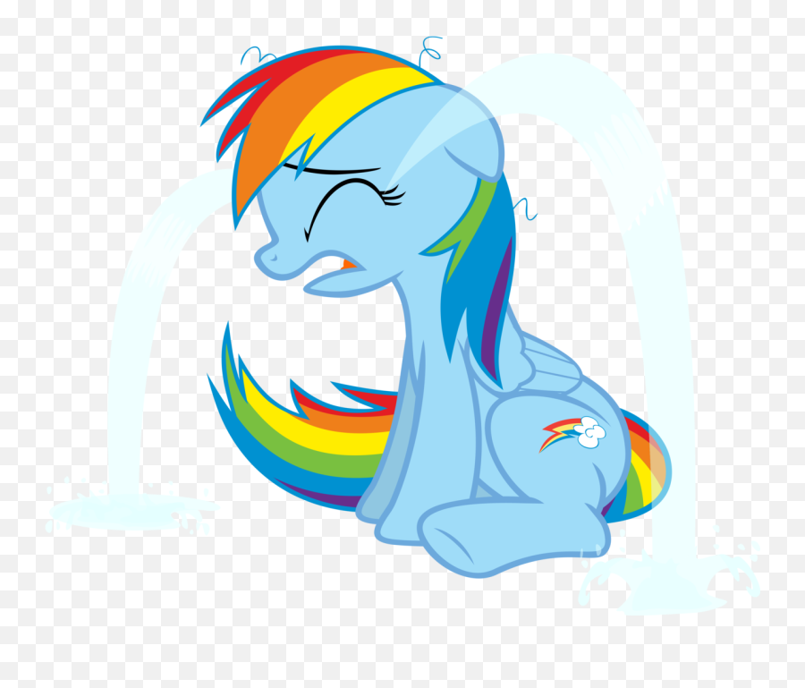 Stardustxiii Crying Ocular Gushers Rainbow Dash - Pinkie Pie Rainbow Dash Crying Png,Rainbow Dash Transparent