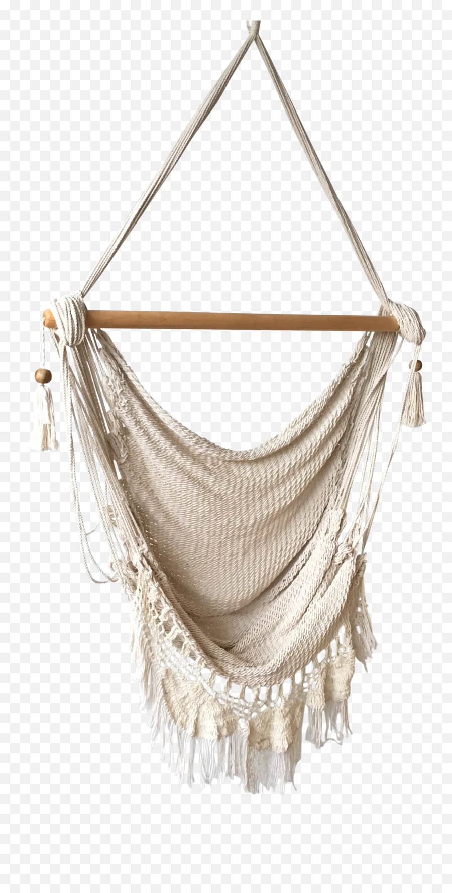 Woven Ivory Macrame Hammock Chair - Hammock Png,Hammock Png