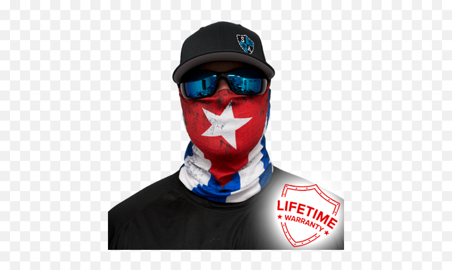 Salt Armour Cuba Flag Face Shield - Sa Company Shield Mask Png,Cuban Flag Png
