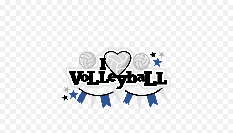 Free Volleyball Cliparts Heart Download Clip Art - Volleyball Title Png,Volleyball Clipart Transparent Background