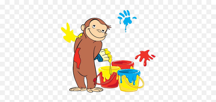Download Curious George Cartoon Monkey - Curious George 1st Birthday Png,Curious George Png