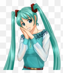 Telegram Sticker 52 From Collection Hatsune Miku - Hatsune Miku Png,Miku Transparent