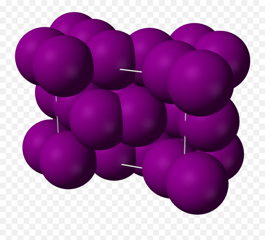 Fileiodine - Unitcell3dvdwpng Wikipedia Iodine Structure,Crystals Png