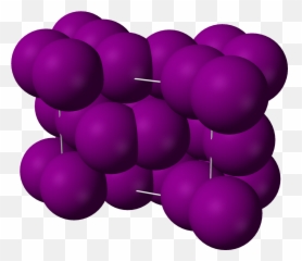 Fileiodine - Unitcell3dvdwpng Wikipedia Iodine Structure,Crystals Png
