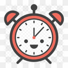 Alarm Clock Emoji Icon - Clock Flat Design Png,Alarm Png