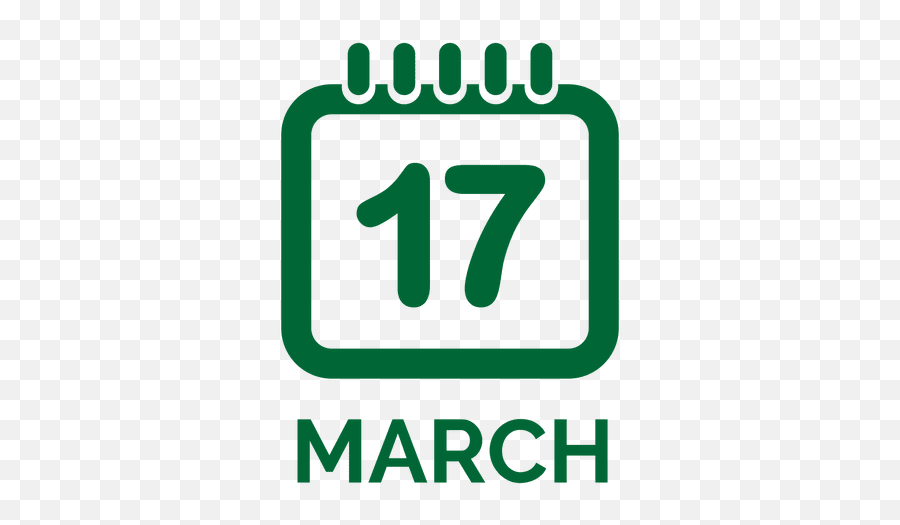 Transparent Png Svg Vector File - Calendario 17 De Marzo,March Png